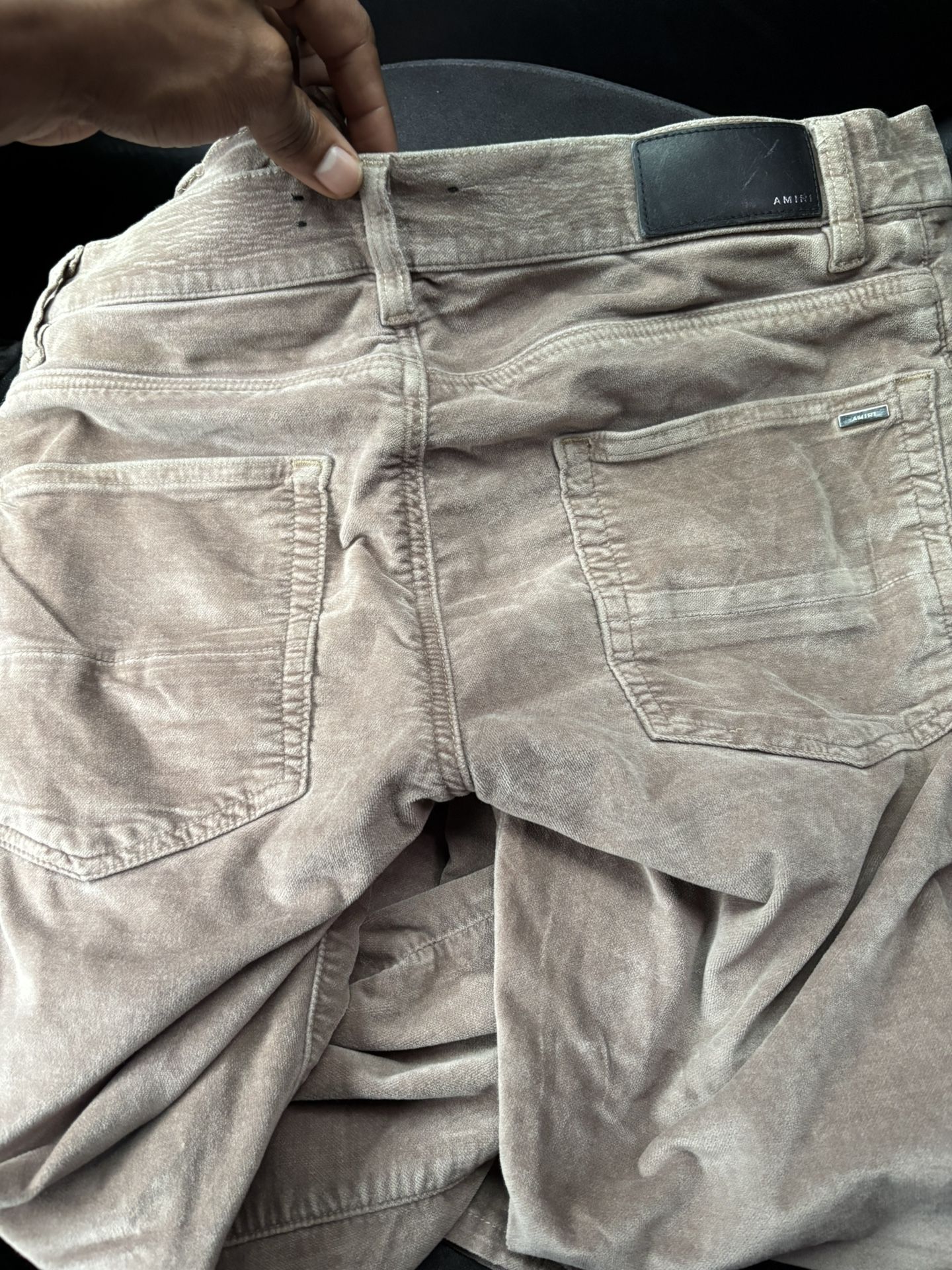 Brown Velvet Amir Jeans