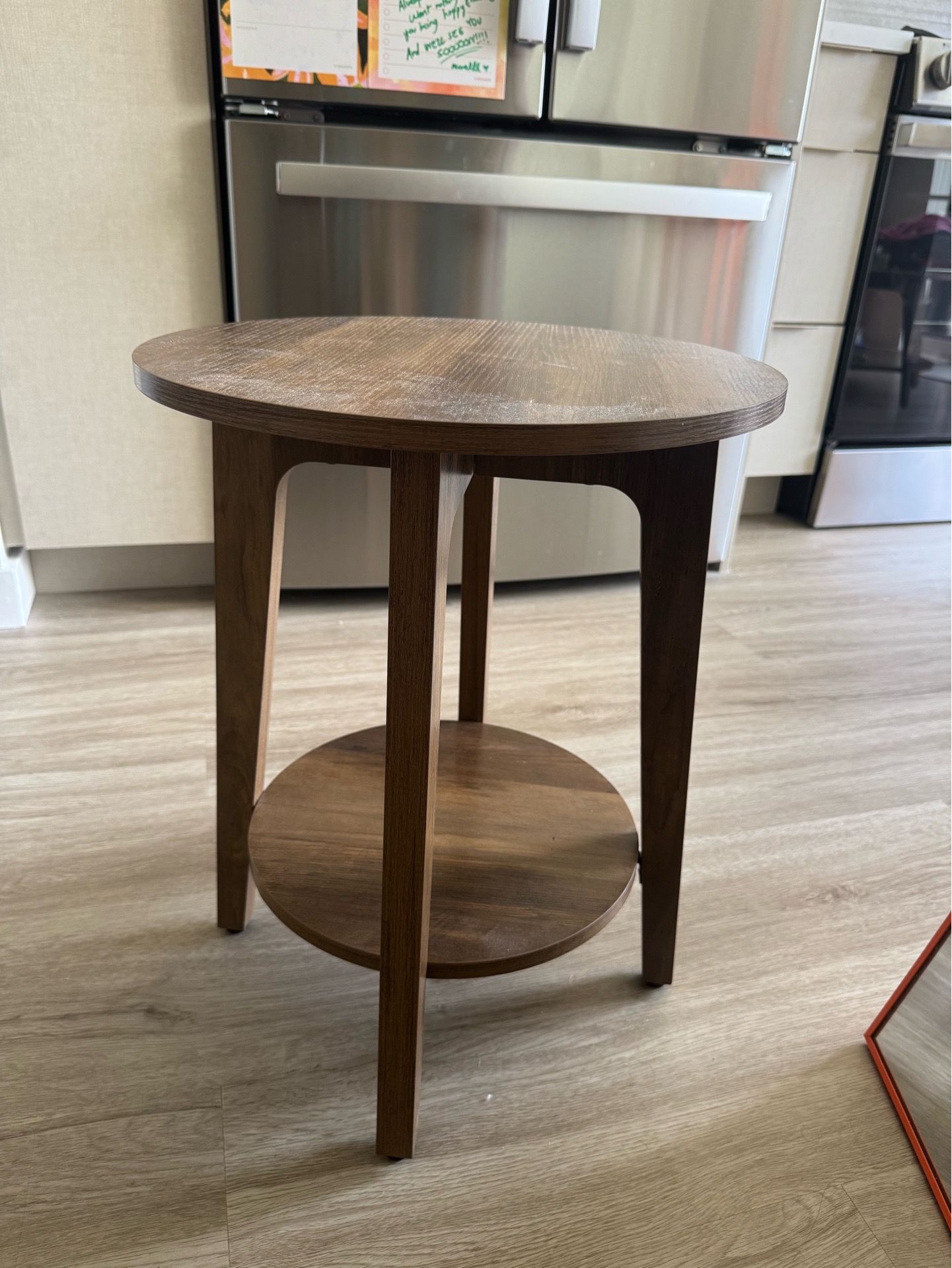 NEW - Modern Round Nightstand Table