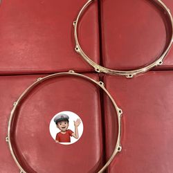 🔥 NEW Gold Snare Drum Hoops Drum Set Drums