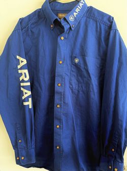 Ariat Men's Blue Button Shirt