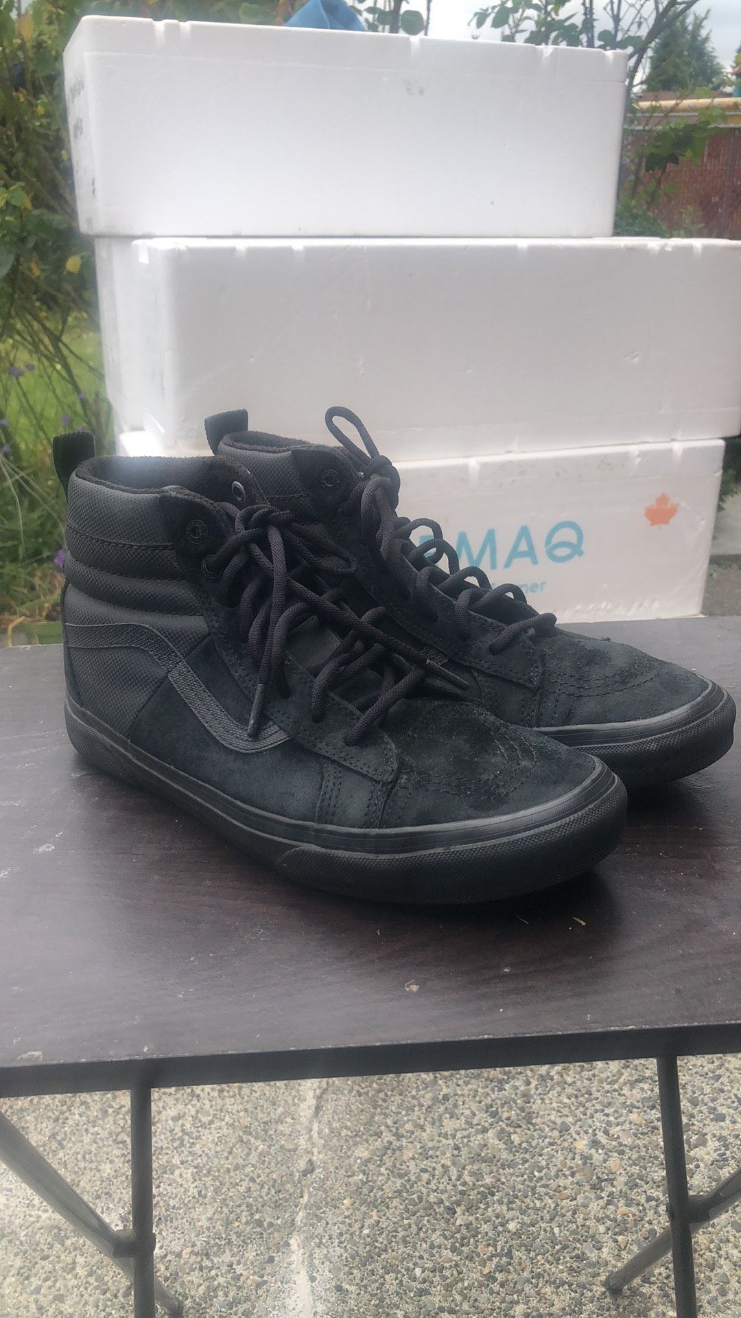 VANS - The North Face x 721356 Mens Black High Black Sneakers Size 11