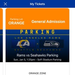 Seahawks vs Rams Orange parking 