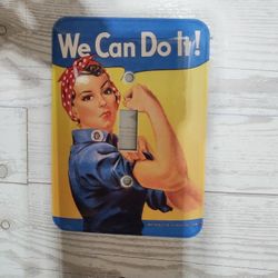 LIGHT SWITCH COVER (ROSIE THE RIVETER)
