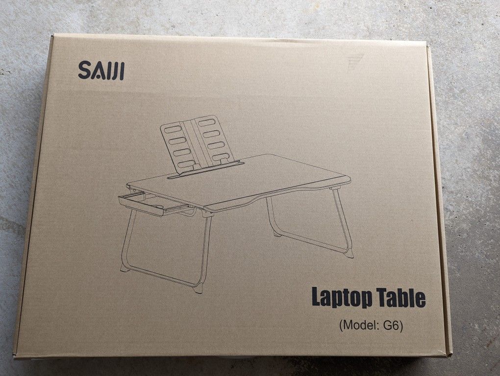 SAIJI Foldable Laptop Bed Tray Desk  New