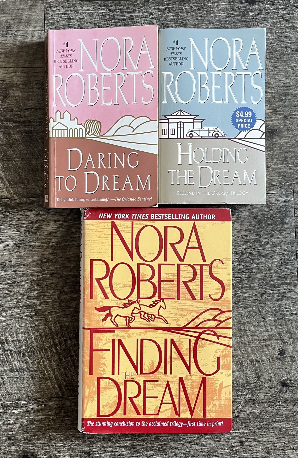Complete "DREAM TRILOGY" by Nora Roberts (Lot of 3 Books)