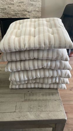 Six Brooks Brothers  Chair Pads