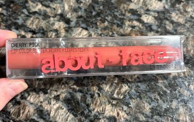 NEW ABOUT FACE CHERRY PICK LIP COLOR BUTTER IN GUAVA CRUSH FULL SIZE $6!