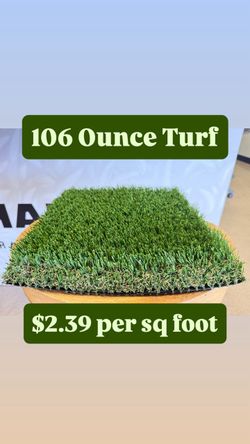 $2.39/sf 106oz Artificial Grass Turf