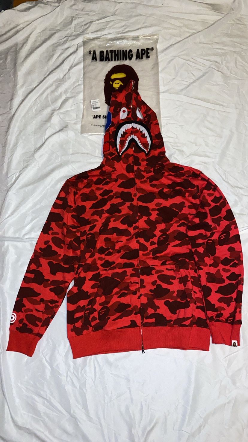 BAPE FULL ZIP-UP (RED)