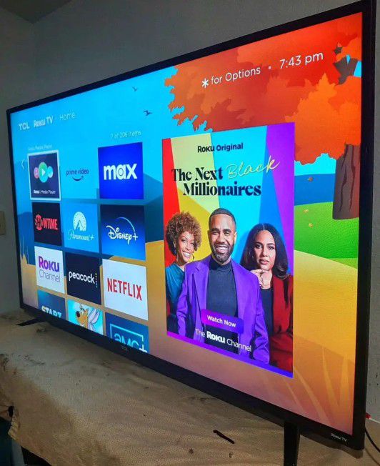 🟥TCL 65"   4K  SMART TV  LED  HDR  With  APPLE TV   DOLBY  VISION  FULL  UHD  2160p🟥 ( FREE  DELIVERY ) 🟥NEGOTIABLE 🟥
