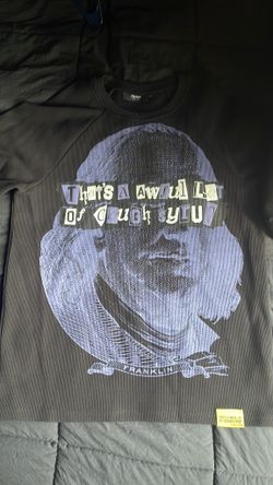 Trapstar x Cough Syrup Benjamin Franklin LS Waffle Tee - Black/Purple*