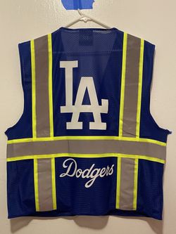 ⚾️🧢🦺👷‍♂️👷‍♀️Los Angeles Dodgers High Visibility Safety Vest For Work. Warehouse Construction Reflective Vest With Bandera Mexico