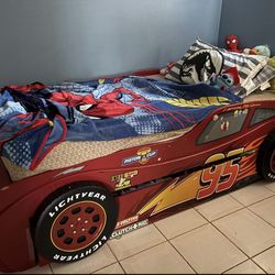 Cars themed bed