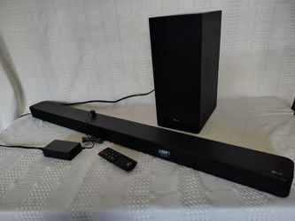LG SL6Y 3.1 Channel 420W Sound Bar w/DTS Virtual X & High Resolution Audio With Subwoofer and Remote