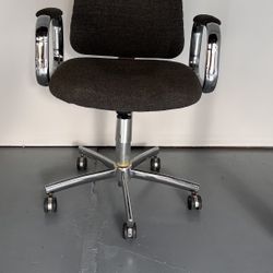 Delivery Available! ECK ADAMS Vintage Office Management Chair 5253 MCM Swivel Rolling Gray 