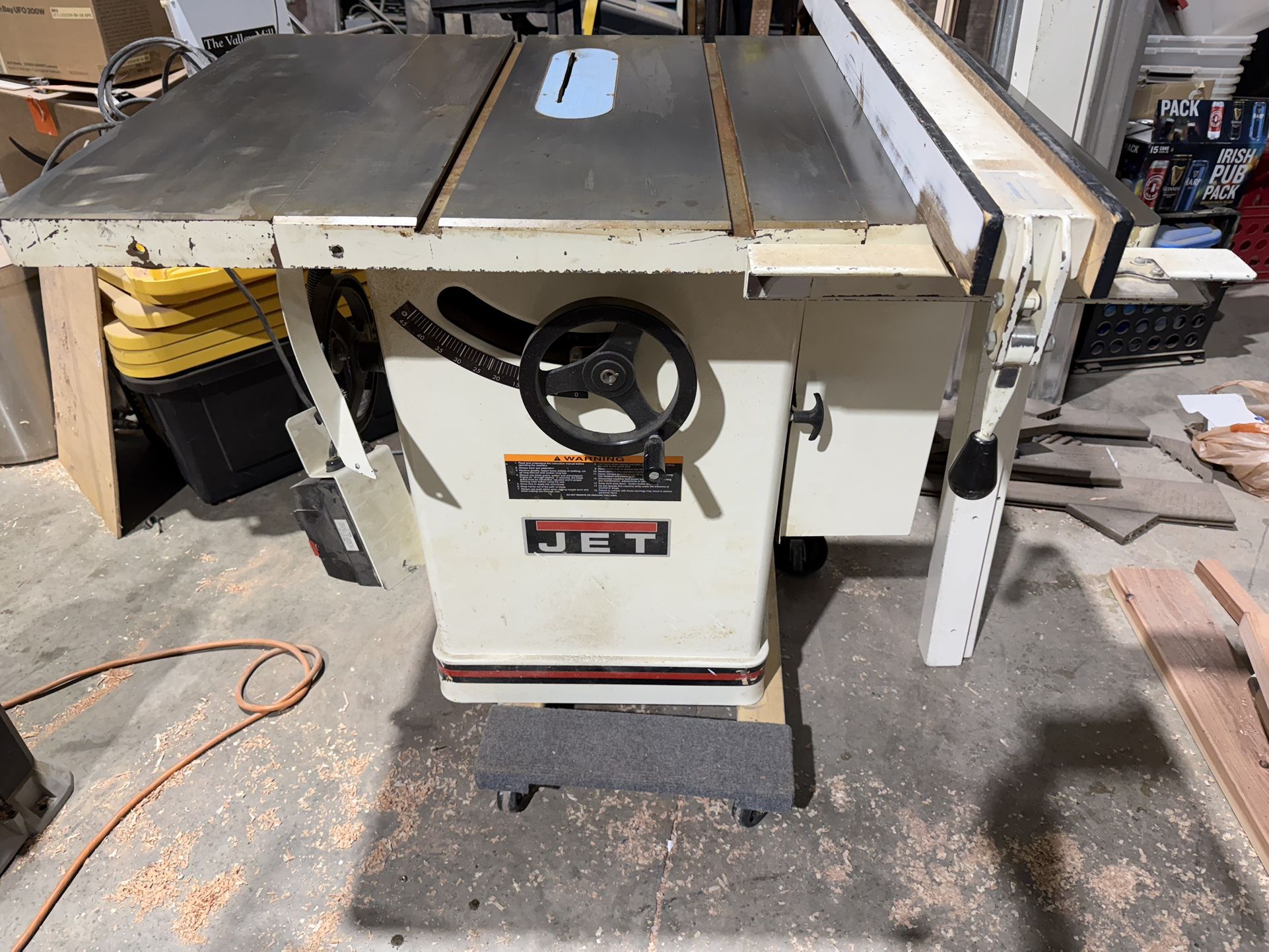 Jet 10” Cabinet Saw.