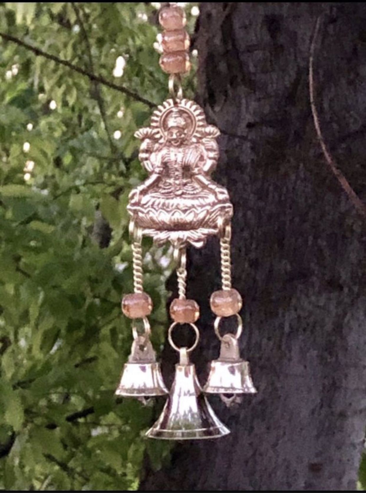 Orange Chakra Beads & Bells - Lakshmi Wind Chime