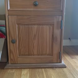 Wood Nightstand 