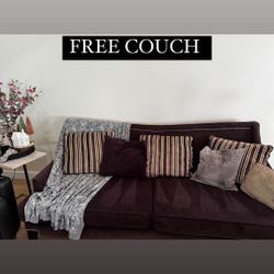 FREE COUCH AND TABLES 2 Lux Arm Chairs With Nail Head Deep  Purple  With Free Couch And Tables