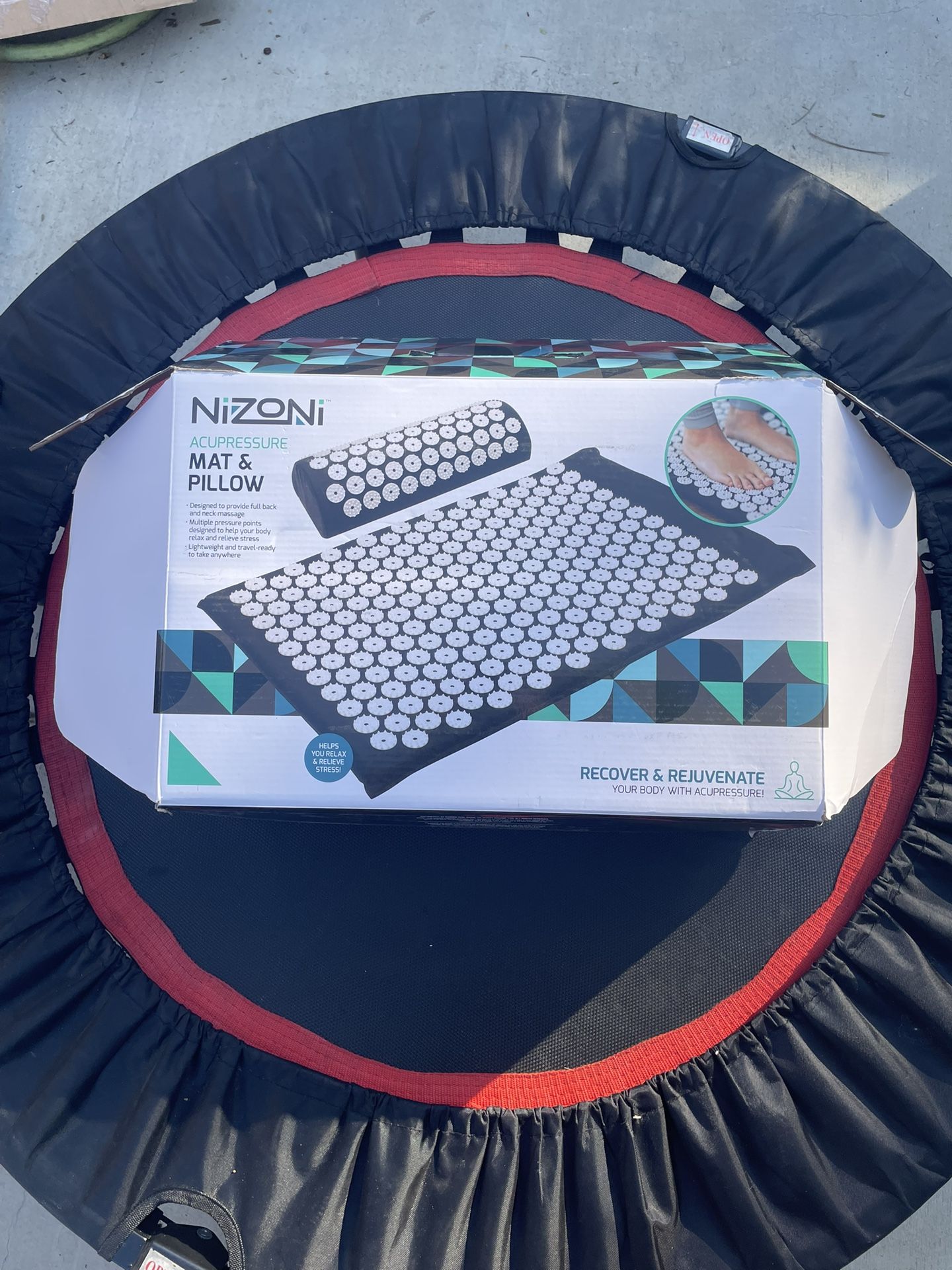 Acupressure mat for neck and back relief