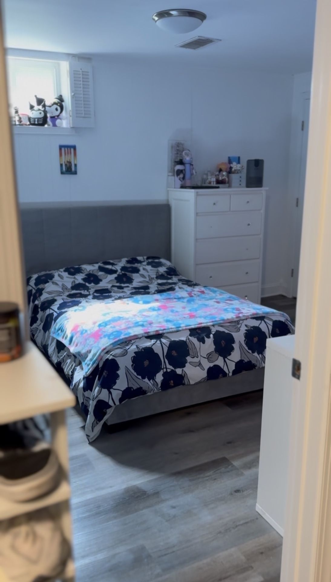 Full Suede Bed Frame  