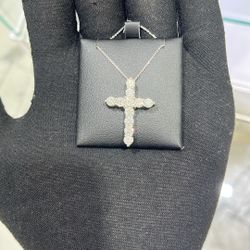 white gold cross 