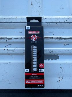 Craftsman V-Series 1/4" Drive SAE Socket Set 10pc