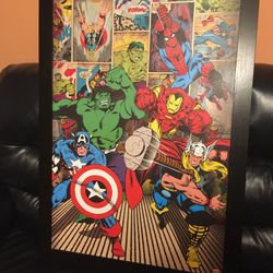 Authentic Vintage Marvel And DC Comic Con Artwork! Marvel! DC! And Much More!