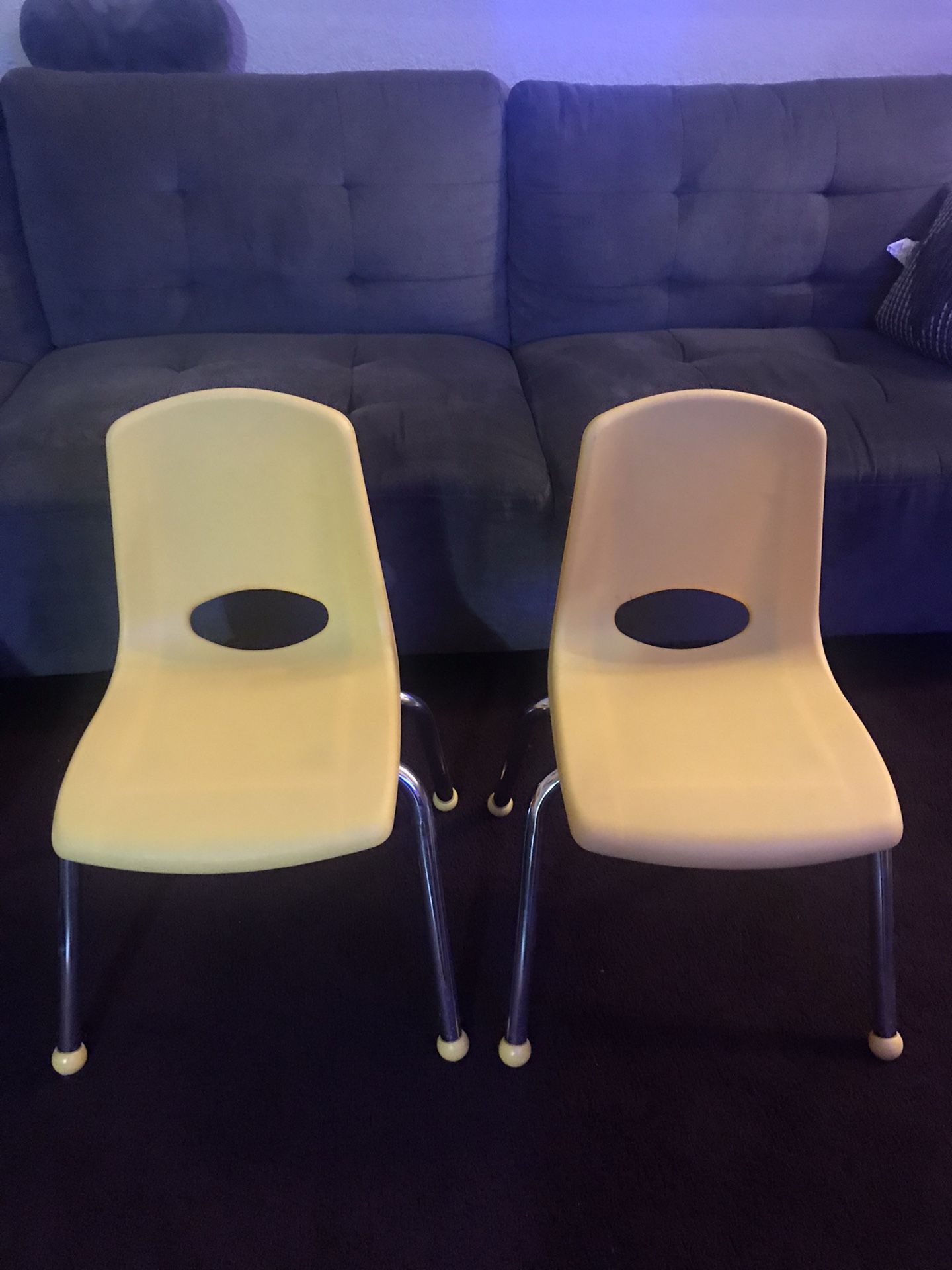  School Classroom Stack Chair Pair