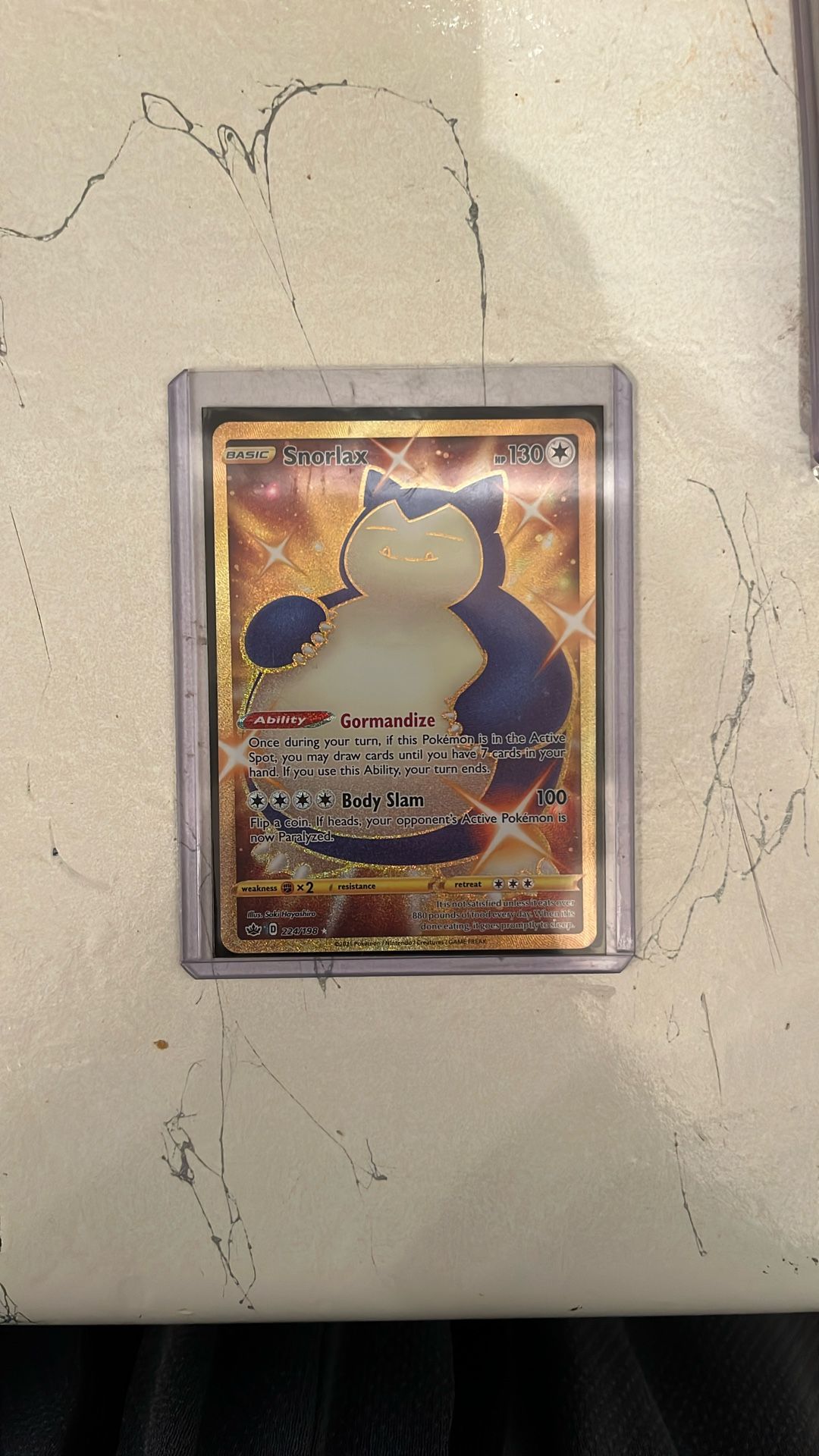 Snorlax (Secret) Pokemon • Chilling Reign Secret Rare • 224/198