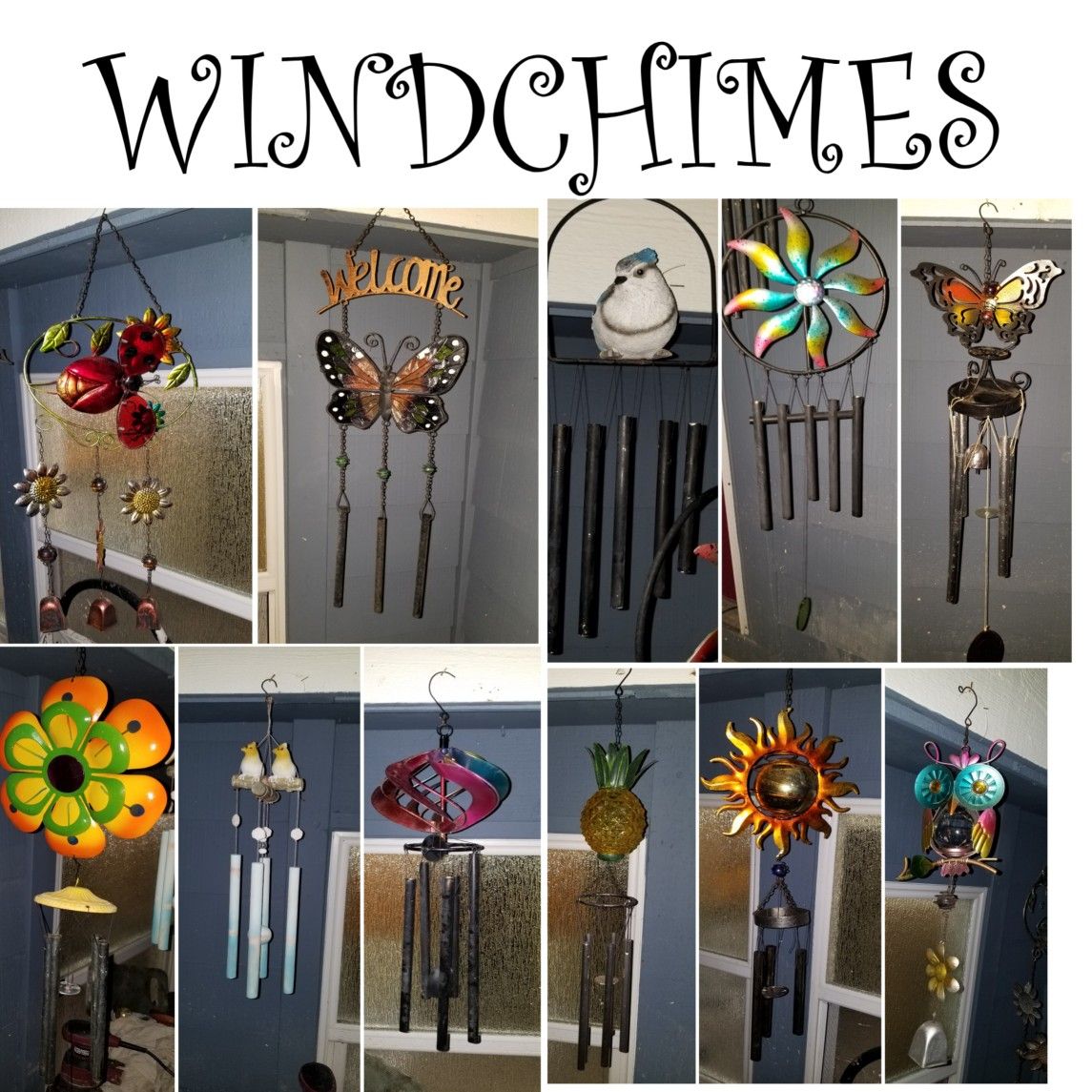 LOT OF WIND CHIMES