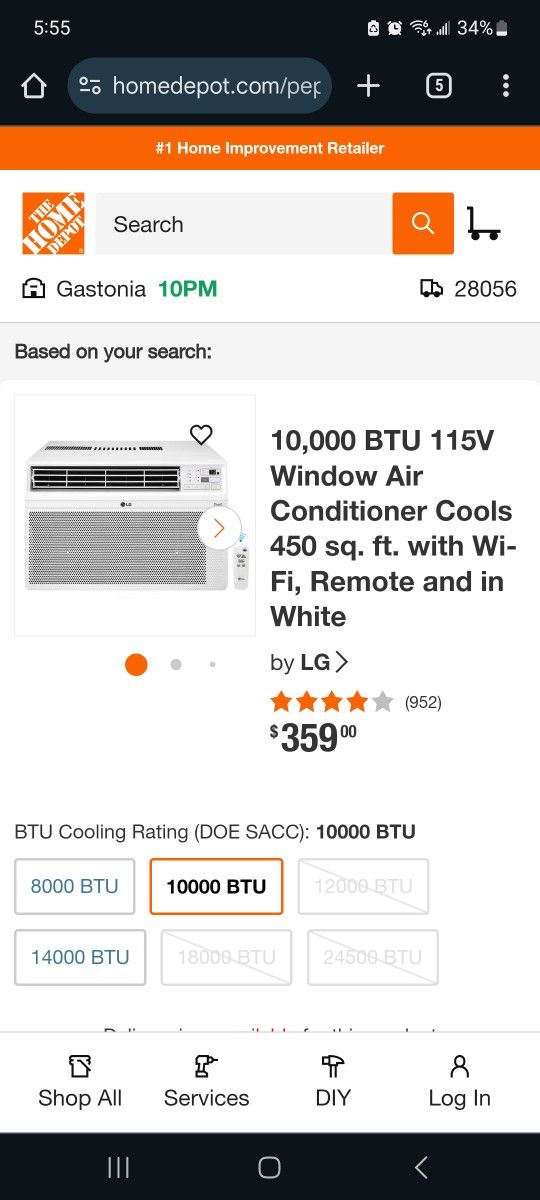 LG AC Unit For Window