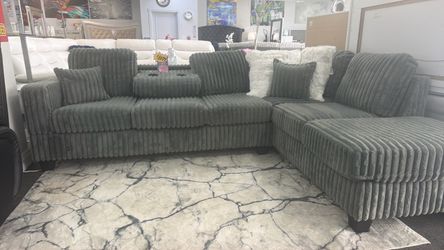 Crazy Offer Now!! Beautiful Grey Sectional Available Now $799