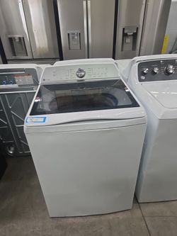 GE profile top load 5.3 washer white new