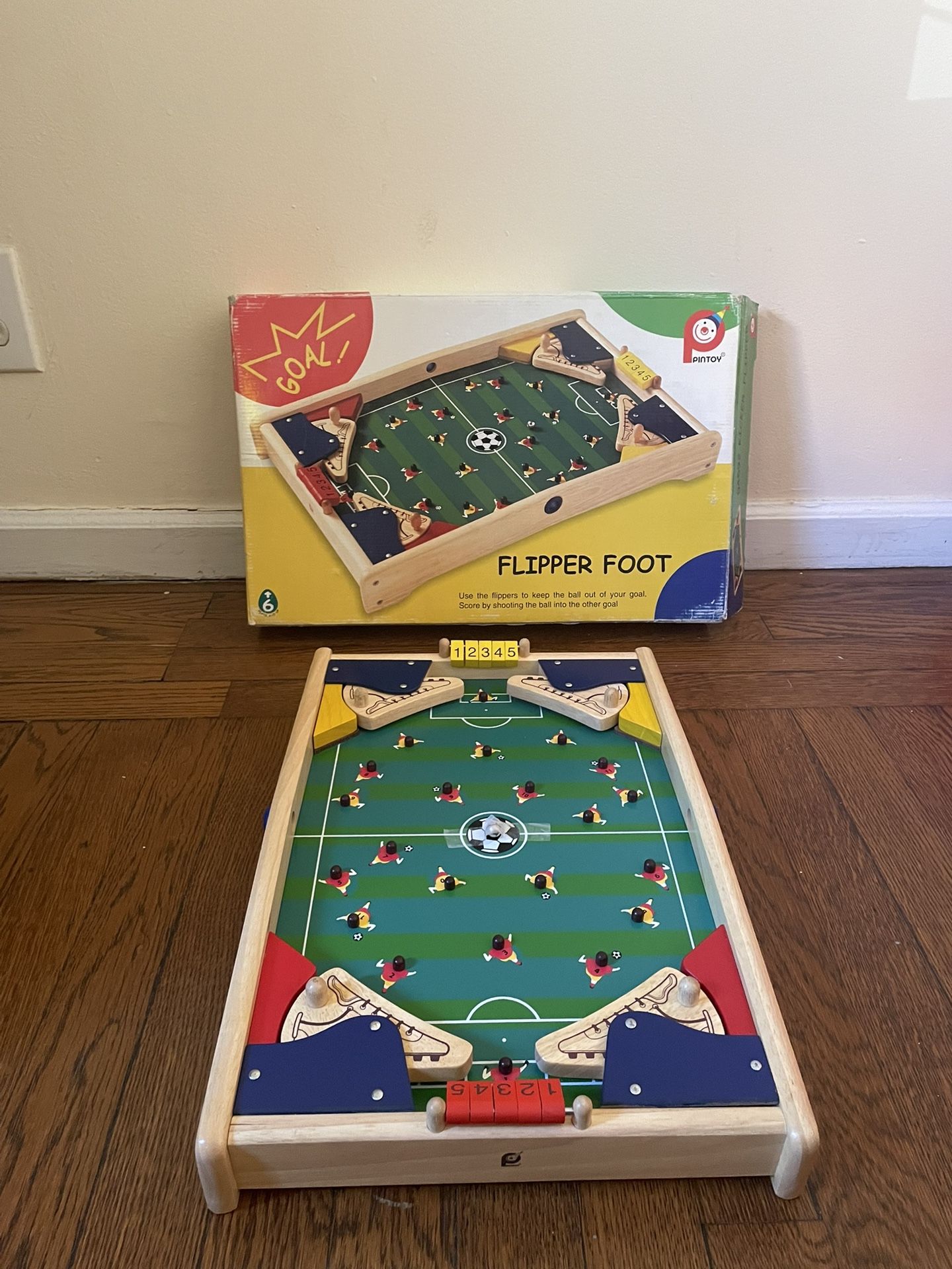 Hape Flipper Foot Wooden Soccer Game
