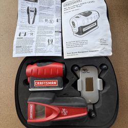 Laser Level & Stud finder By Craftsman