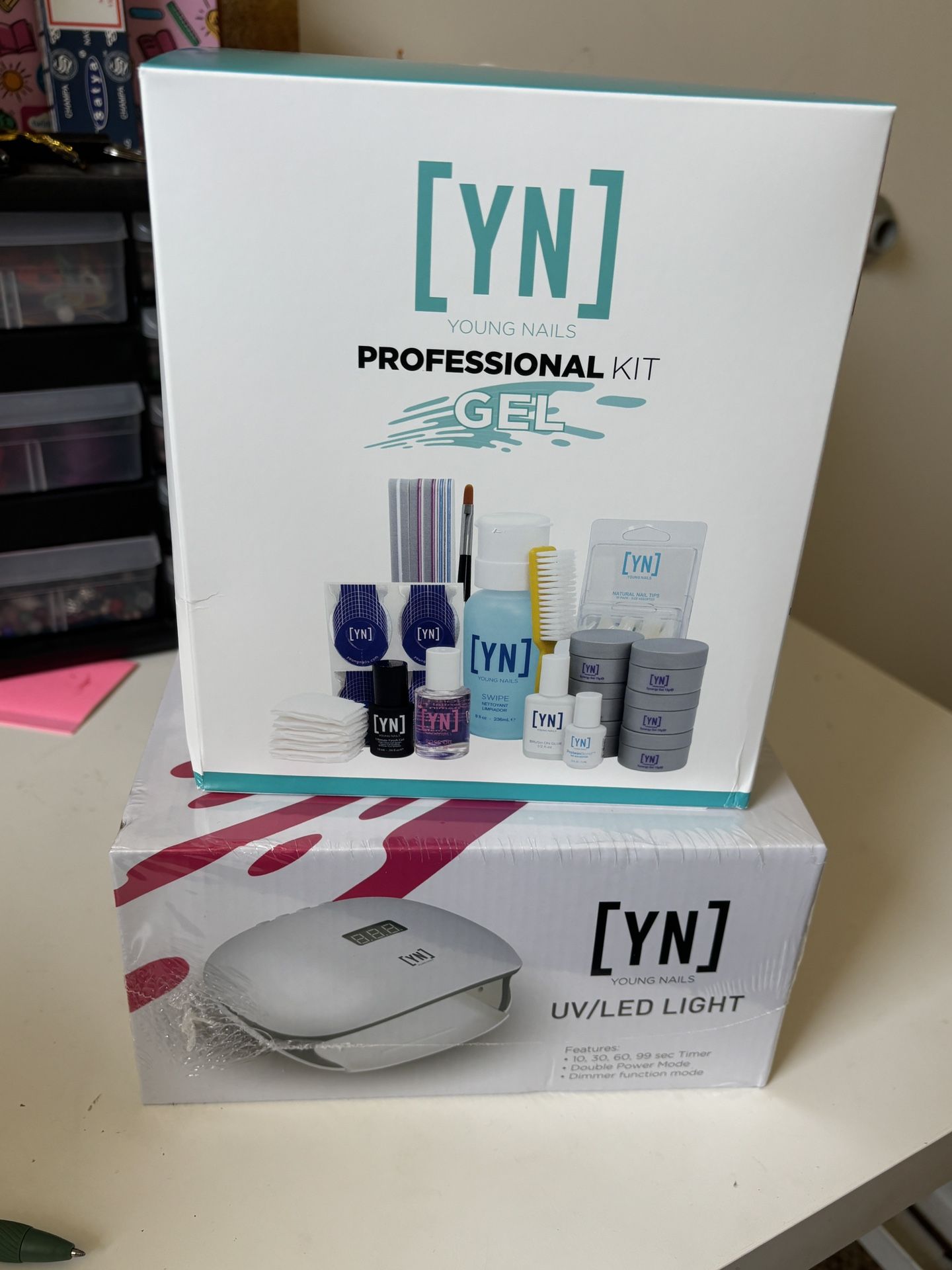 Young Nails Gel Kit & Uv/led Light