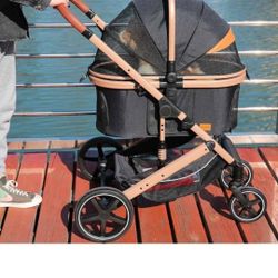 EchoSmile 4 in 1 Pet Stroller,
Folding Lightweight Cat & Dog
Stroller with Detachable Carrier, NO-Zi