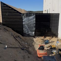 Fences con tubos horizontales de 4x1