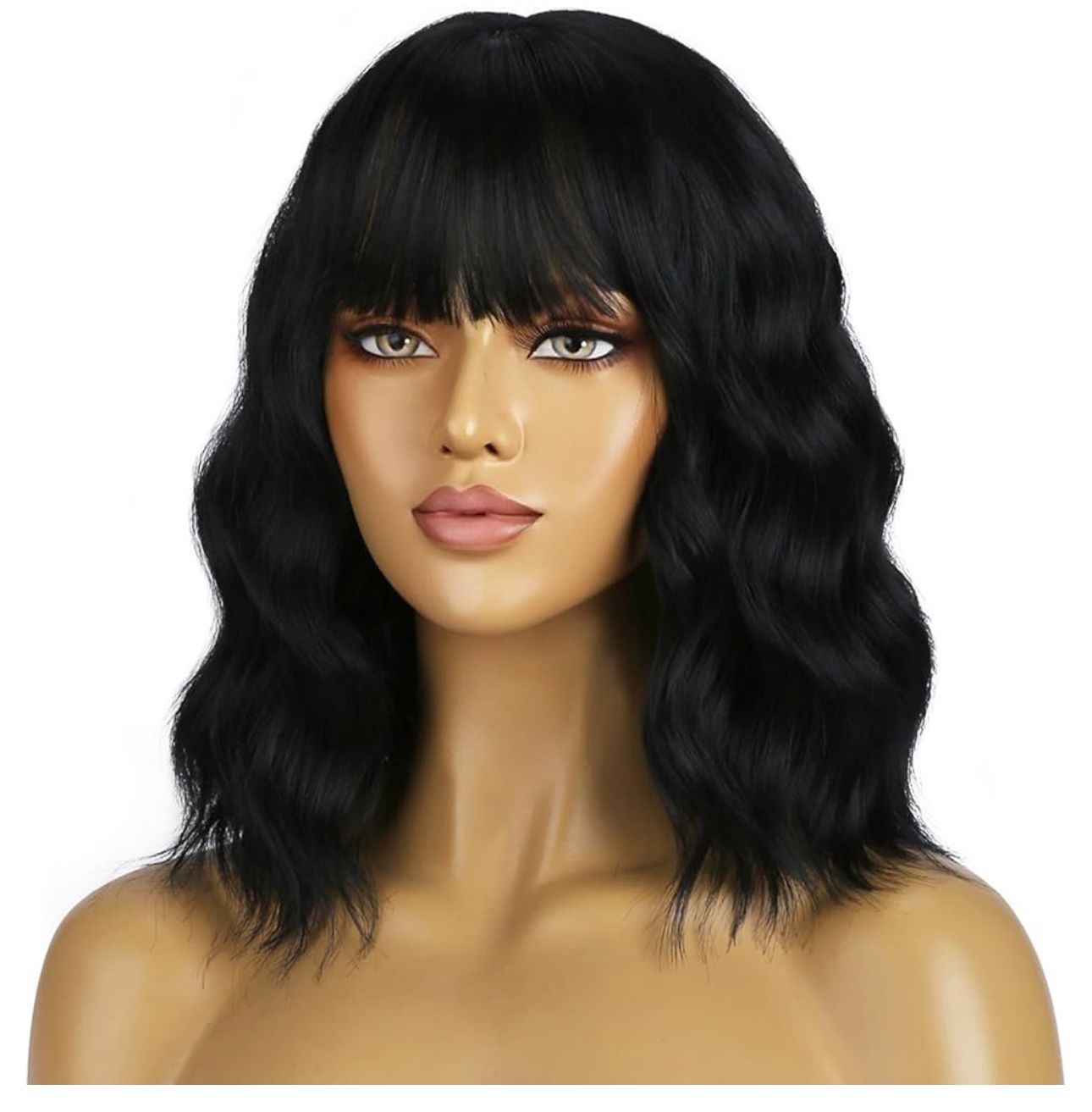 14 Inch Black Wig