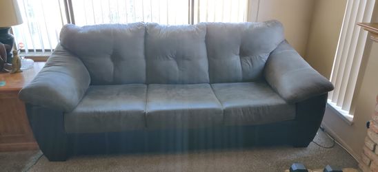 Gray & Black Sofa & Loveseat