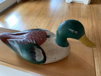 Vintage wooden duck decoy