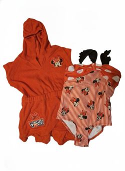 Disney minnie mouse swimsuit and cover up