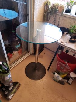 Glass Pub Table