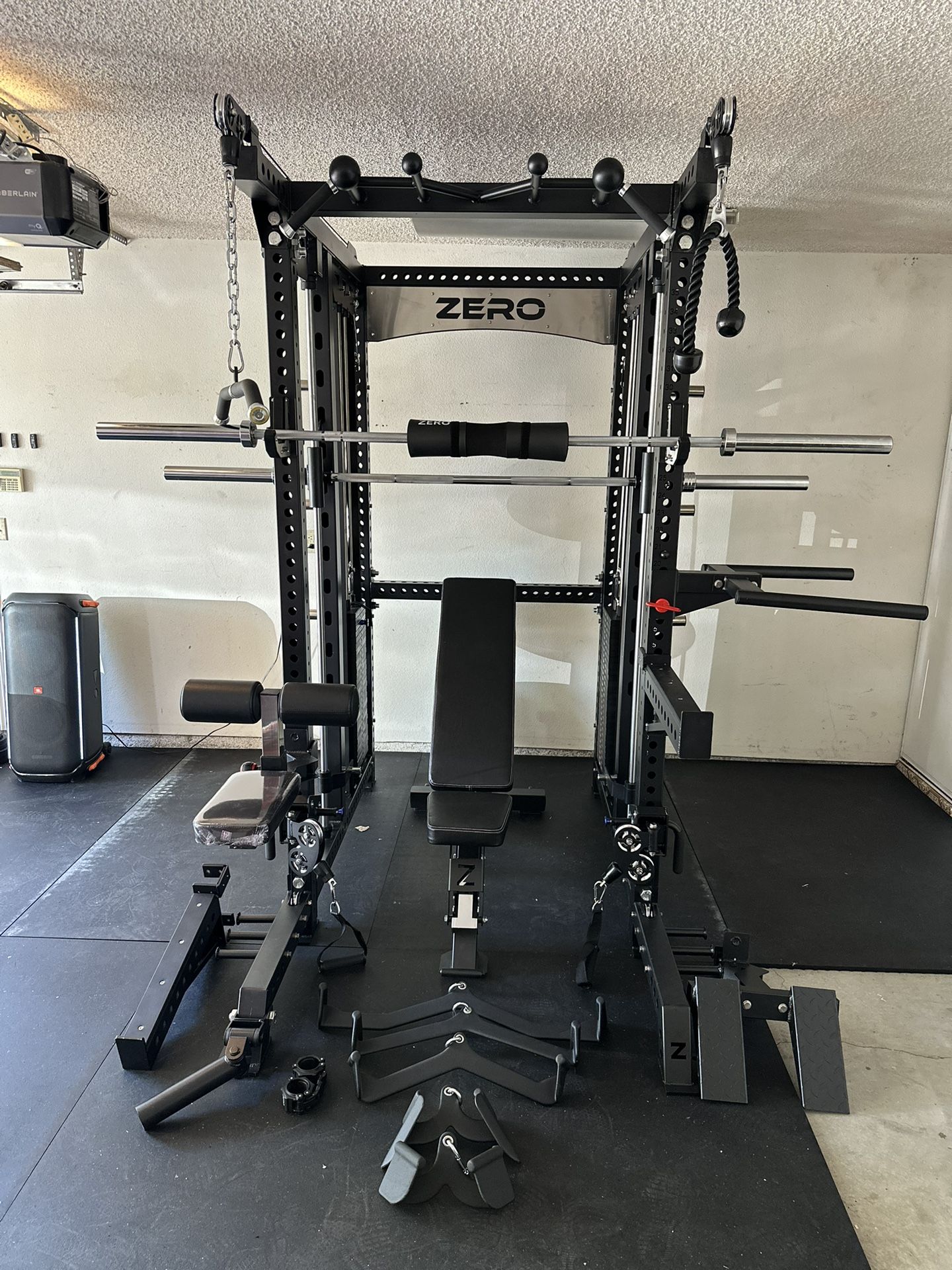 Smith Machine 500 | Adjustable Bench | 245lb Cast Iron Olympic Weights | 7ft Olympic Bar | Fitness | Gym Equipment | FREE DELIVERY/INSTALLATION 🚚 🛠️