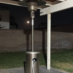 Propane heater outdoors