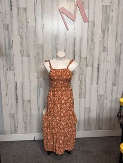 Coco & Sky Floral Smocked Maxi Dress – Ruffle Straps, Tiered Skirt, Boho Cottagecore – Women’s Size M NWT