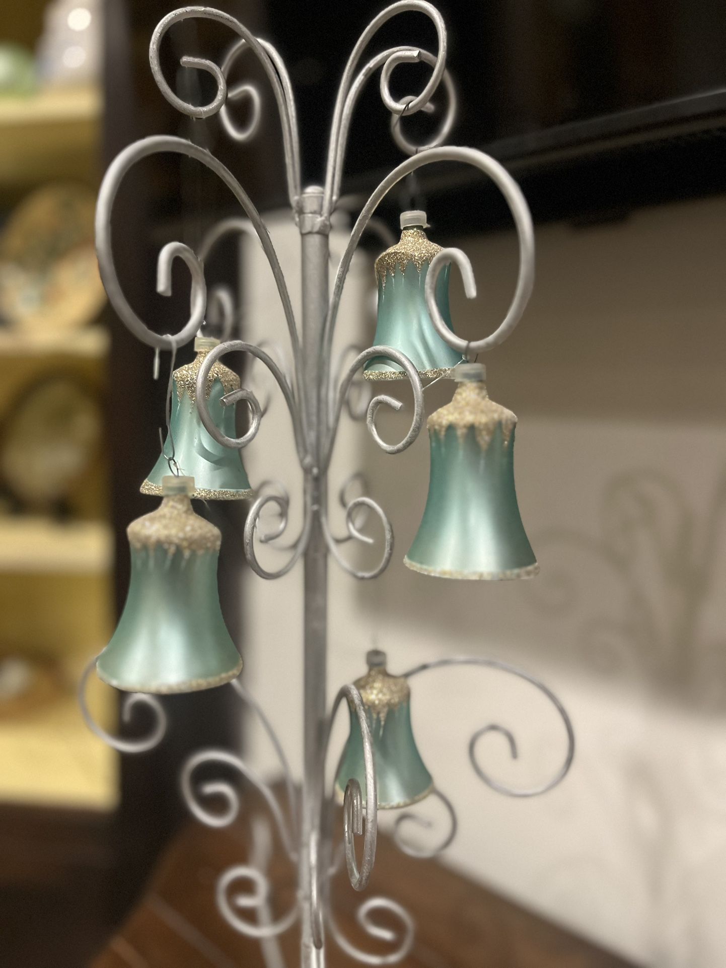 Christmas Vintage Glass Bells Ornaments