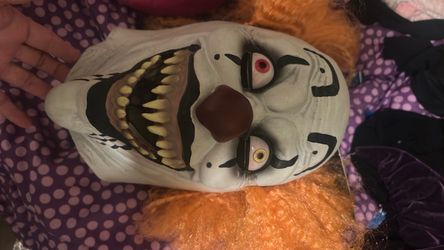 Scary Clown Halloween Costume Mask