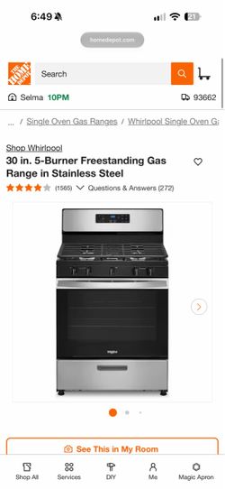 Whirlpool Gas stove